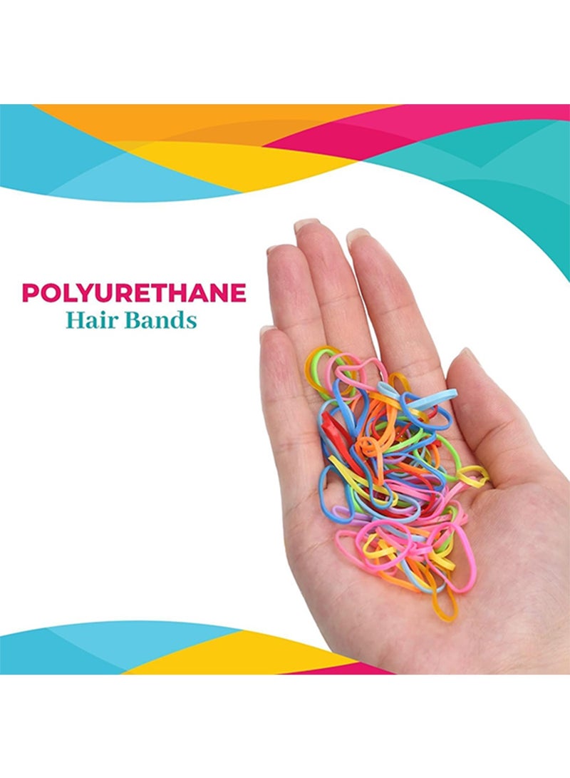 Elastic Hair Bands for Women,200 Pieces Elastic Hair Ties for Women, Hair Band, Hair Elastic, Small Hair Bands, Rubber Bands For Hair, Multicolor - Image 2