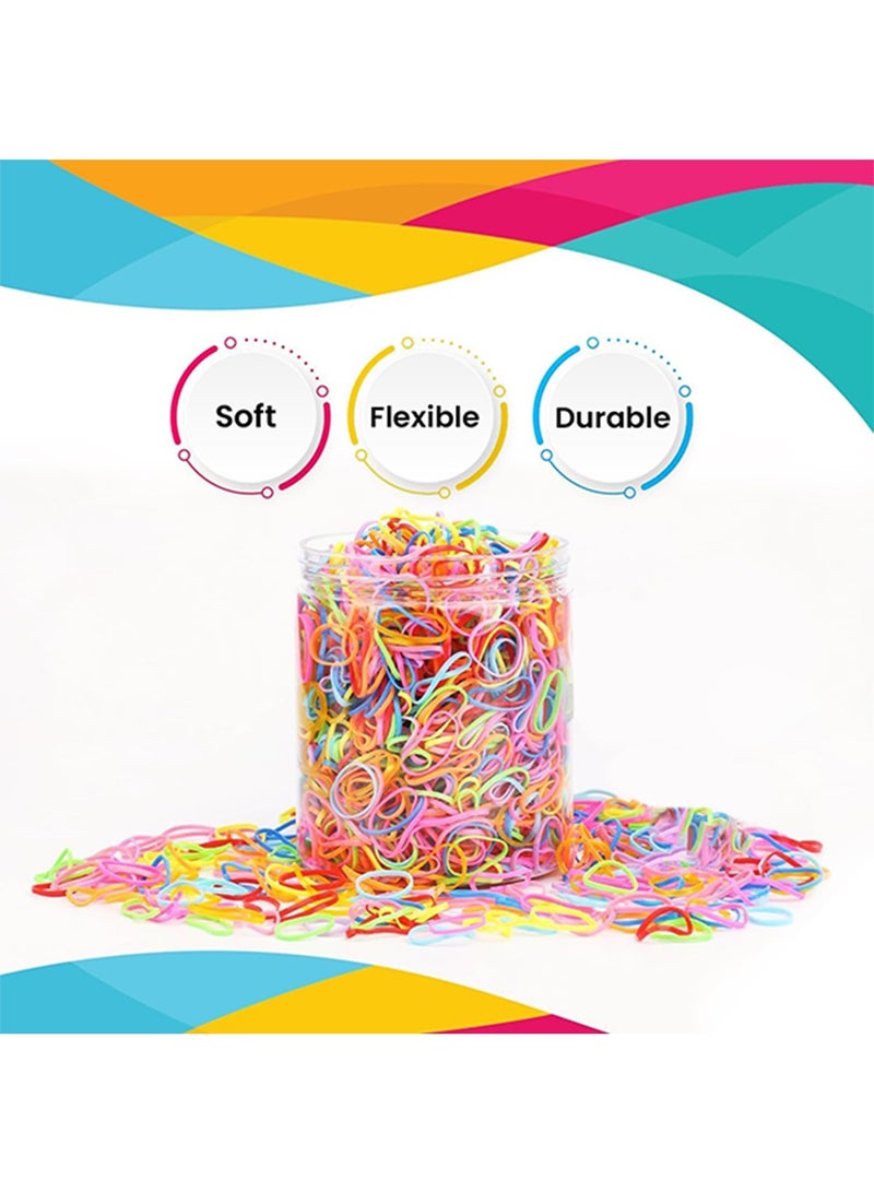 Elastic Hair Bands for Women,200 Pieces Elastic Hair Ties for Women, Hair Band, Hair Elastic, Small Hair Bands, Rubber Bands For Hair, Multicolor - Image 3
