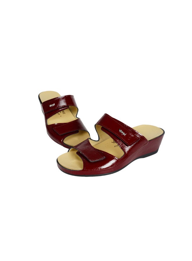 VITAL 148-1080 Vital Ladies Medic - Naplack Sandals 4116AS Bordo - Image 3