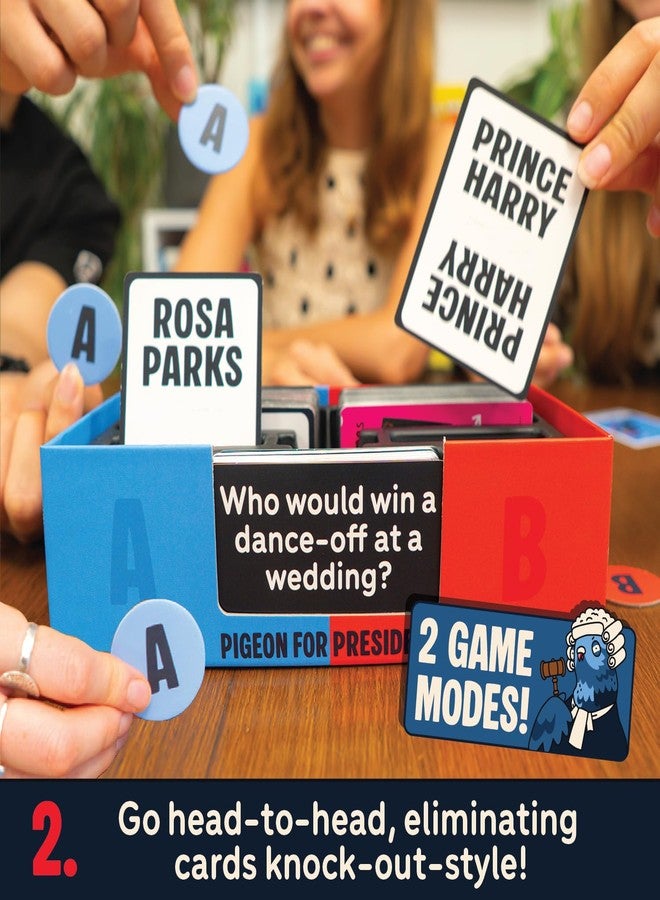 Lucky Egg Pigeon for President – The World’s Most Ridiculous Debates Fun Party Games | 250 Characters, 100 Hilarious Scenarios | Card Games for Adults, 2+ Players, Ages 17+, 30+ Minutes - Image 5