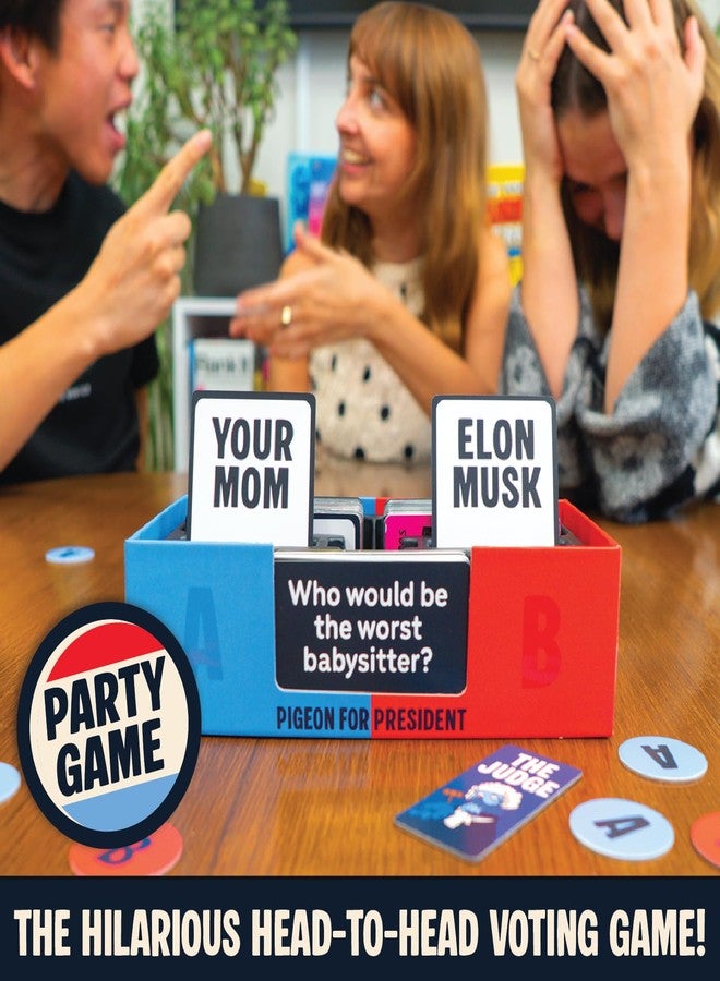 Lucky Egg Pigeon for President – The World’s Most Ridiculous Debates Fun Party Games | 250 Characters, 100 Hilarious Scenarios | Card Games for Adults, 2+ Players, Ages 17+, 30+ Minutes - Image 2