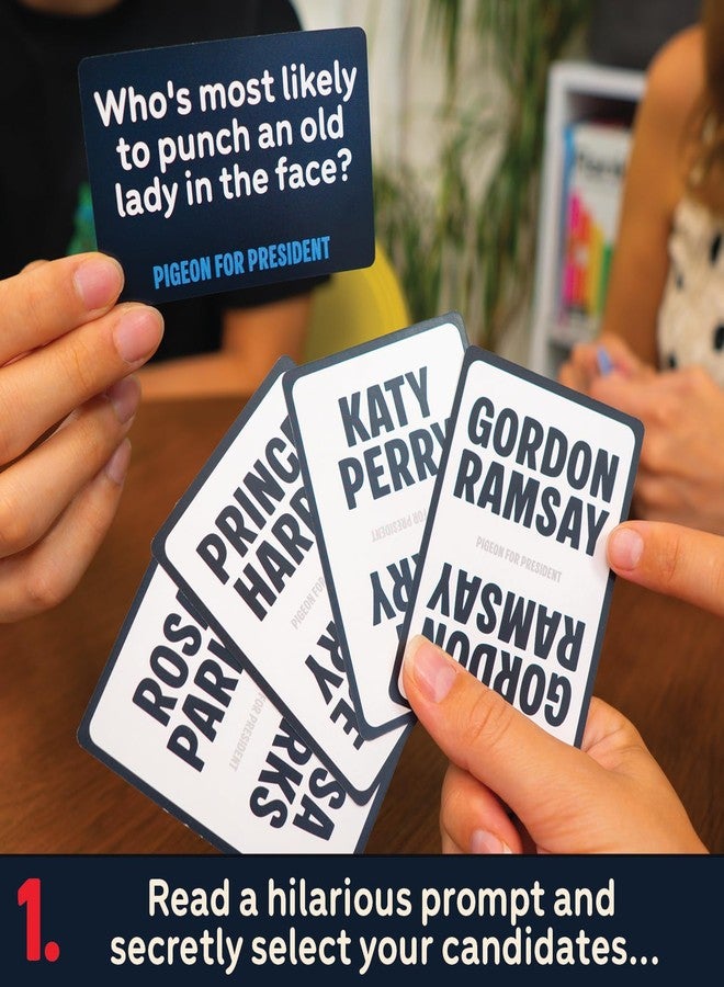 Lucky Egg Pigeon for President – The World’s Most Ridiculous Debates Fun Party Games | 250 Characters, 100 Hilarious Scenarios | Card Games for Adults, 2+ Players, Ages 17+, 30+ Minutes - Image 4