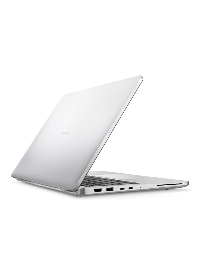 ديل لابتوب برو 14 بشاشة 14 بوصة عالية الدقة بالكامل (1920×1080)، معالج Intel Core Ultra 7 266V vPro، ذاكرة وصول عشوائي 16 جيجابايت DDR5، قرص صلب SSD بسعة 1 تيرابايت، نظام تشغيل DOS (بدون ويندوز)، يدعم اللغتين الإنجليزية والعربية، لون فضي الإنجليزية/العربية فضي - Image 4