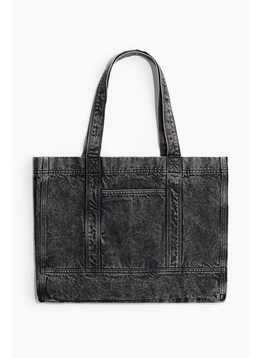 اتش اند ام Washed-Look Denim Shopper