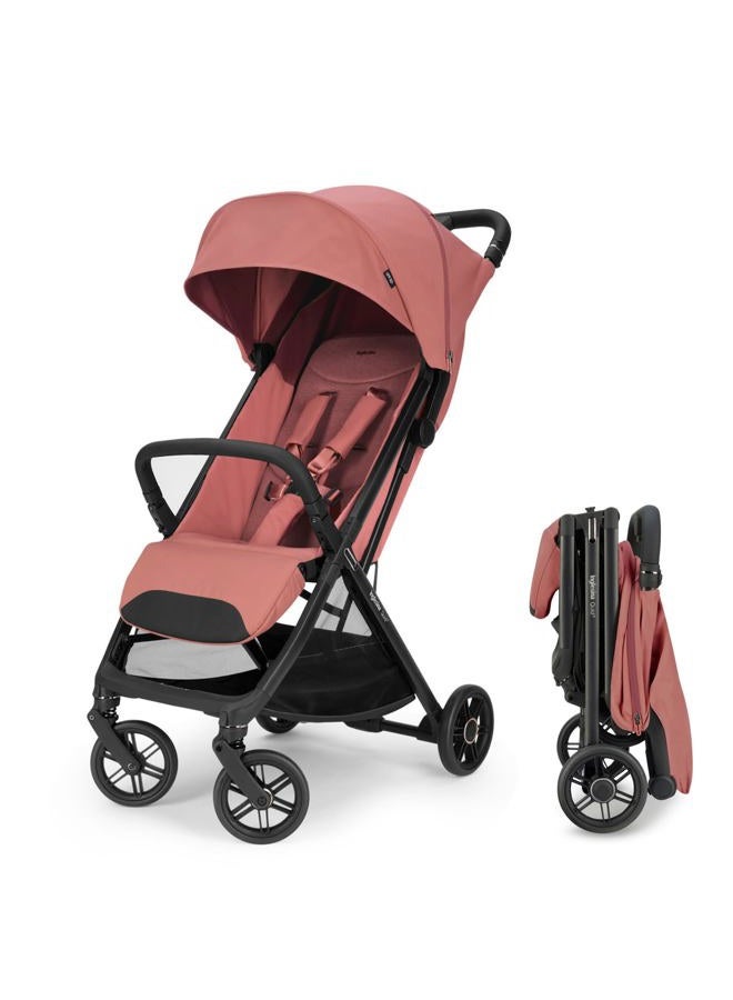 Inglesina Quid³ Stroller, Aurora Pink - Compact Reclining Travel Stroller for Baby & Toddler 0-55 lbs, One Hand fold, Airplane Overhead, Lightweight, Foldable, XL UPF 50+ Canopy - Image 1