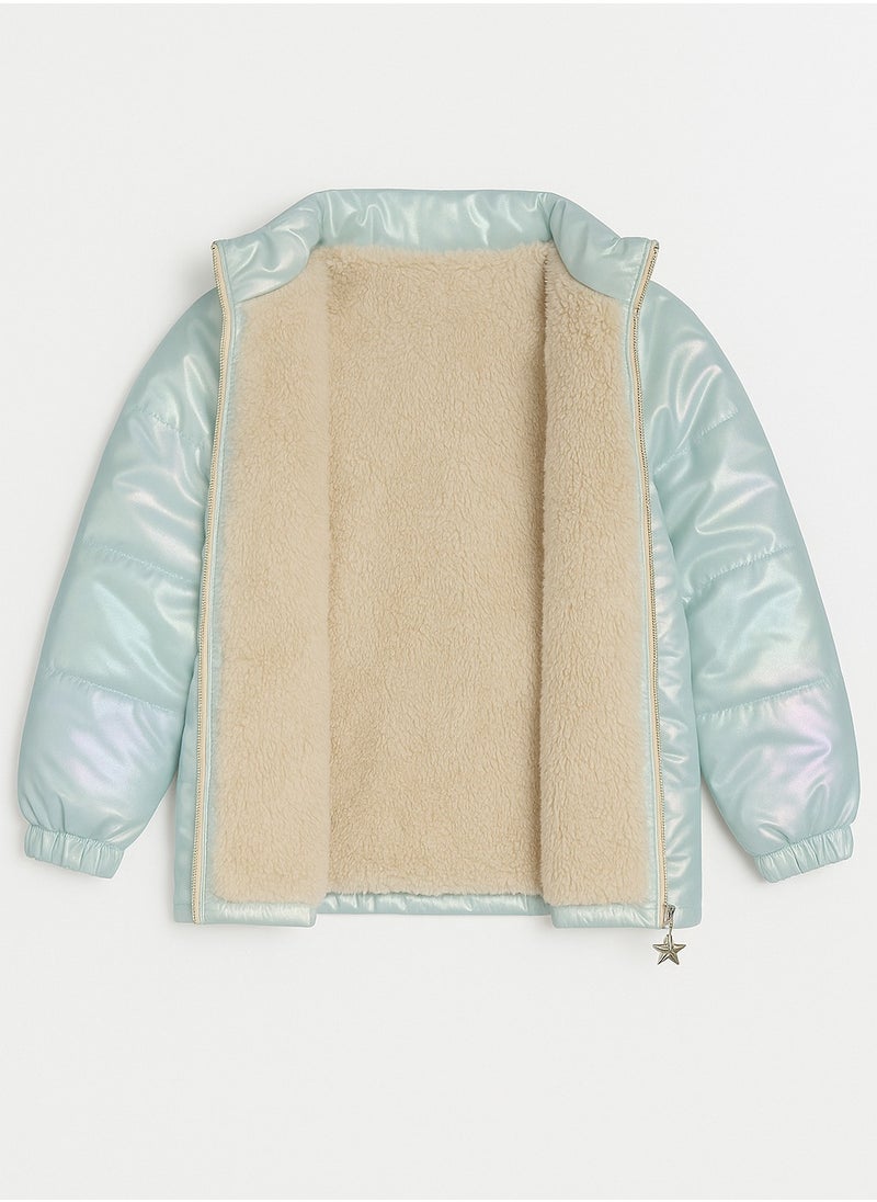 TOTSA - Metallic Blue Waterproof Jacket - Image 1