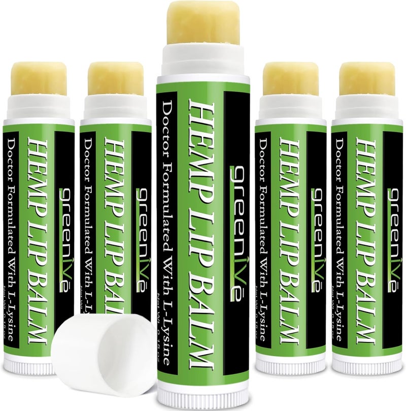 GreenIVe Hemp Lip Balm Vegan Omegas 3  6 Vitamin E LLysine Hydrating Handcrafted 5