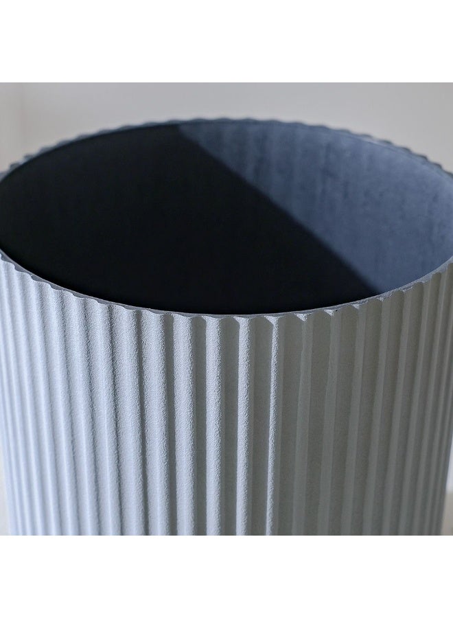 DANUBE HOME Modern Plastic Planter – Lightweight, Durable, Weather-Resistant Flower Pot for Indoor & Outdoor Plants, Perfect for UAE Gardens, Balconies & Home Décor – Grey 20×20×20 cm - Image 2