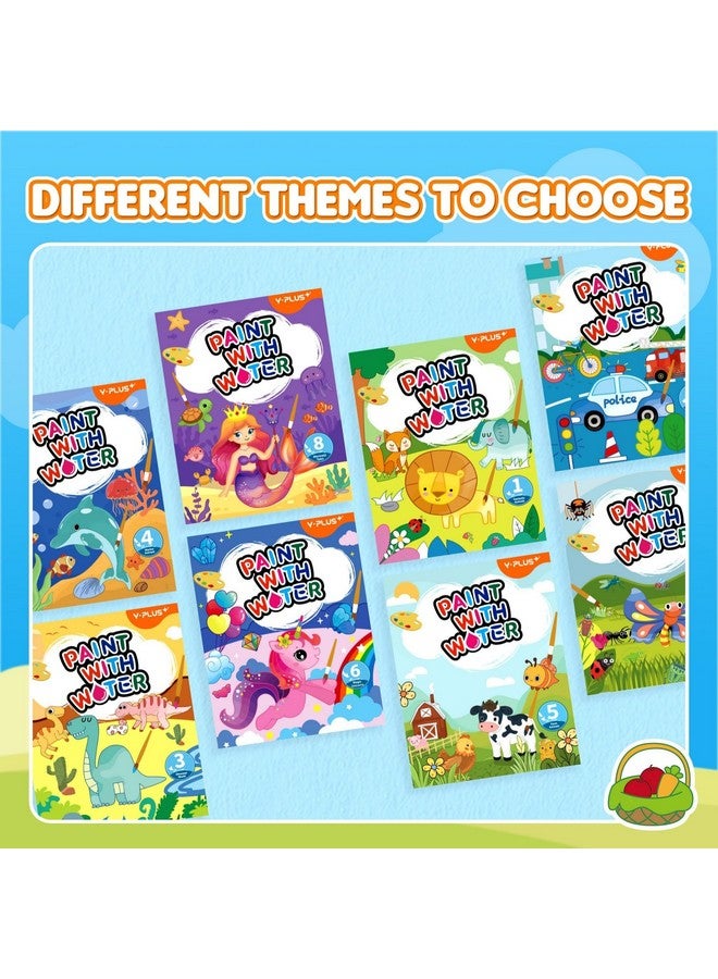 YPLUS Paint with Water Books for Toddlers, Art Craft Toys Watercolor Painting Paper for Kids Gift for Drawing with Brush - Animals - Image 3