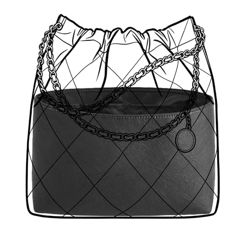 OAikor Purse Organizer Insert for CHANEL 22 Mini Handbag, Premium DopontPaper Bag Organizer Lightweight Water Resistant Purse Insert Divider Shaper for Tote Handbags, Mini/Black - Image 1