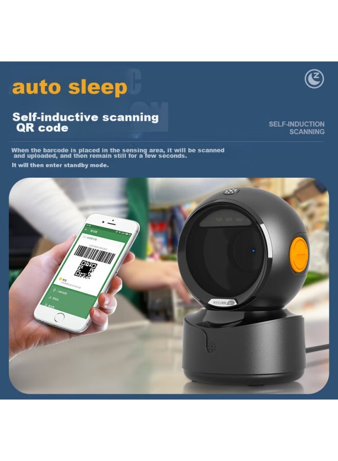 Nteumm Qr Code Scanner For Inventory Management, Supermarket Cashier Scanner, Electronic Medical Insurance And Pharmaceutical Traceability Payment Scanner Box Platform Scanner Stand A5 - Image 3