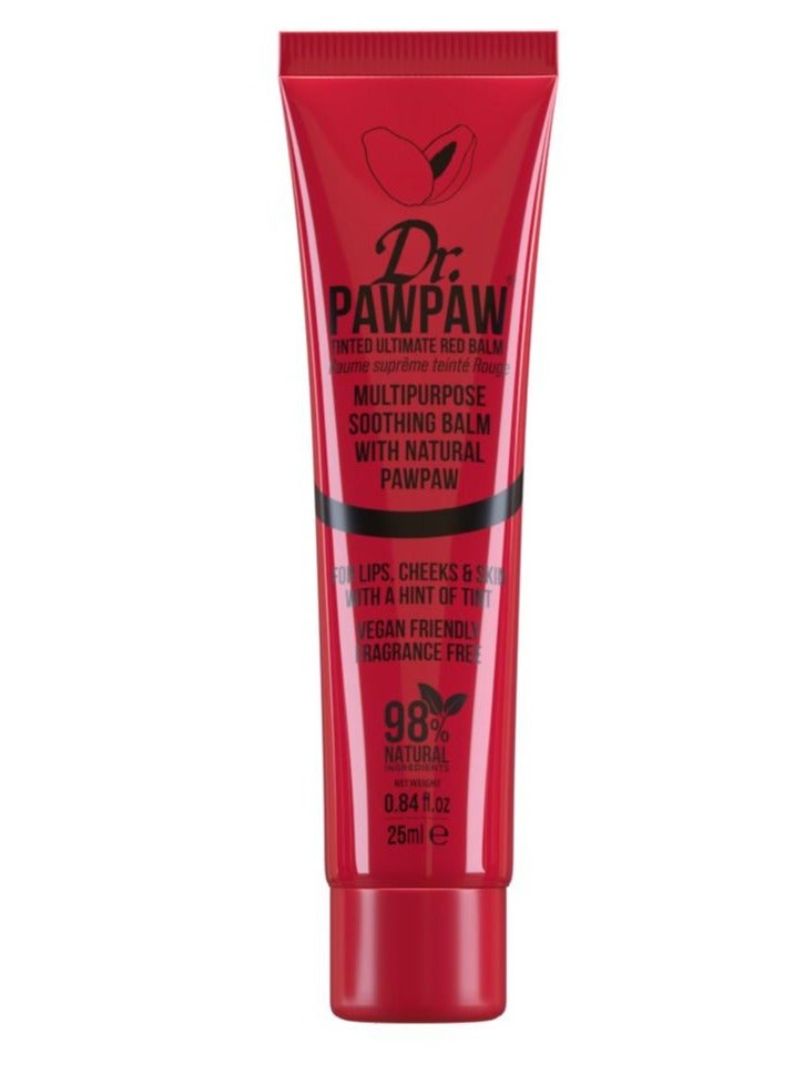 Dr.PAWPAW Tinted Ultimate Red Balm For Lips Cheeks And Other Cosmetic Finishing