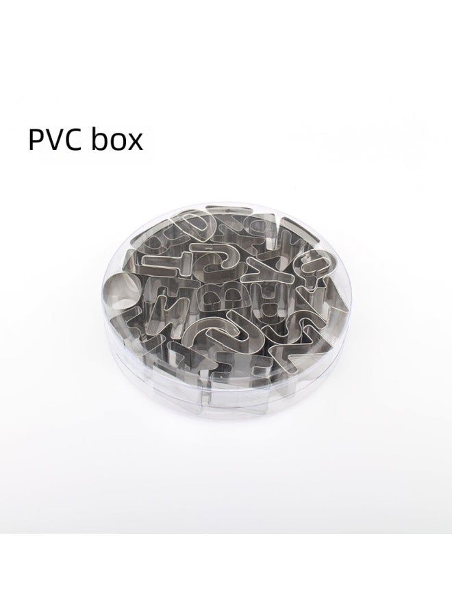 Stainless Steel 26-letter Cookie Cutter Chocolate Biscuit Mold Diy Baking Set Alphabet Shaped Pastry Tools For Daily Use-Specifications:PVC Boxed - Image 5