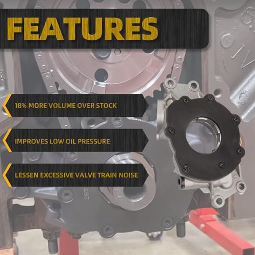 Dasbecan M295HV High Volume Melling Oil Pump kit Compatible with 4.8L 5.3L 6.0L Silverado Avalanche Suburban Tahoe Trailblazer GMC Sierra Yukon Cadillac Escalade, with Gaskets and Balancer Bolt - Image 4