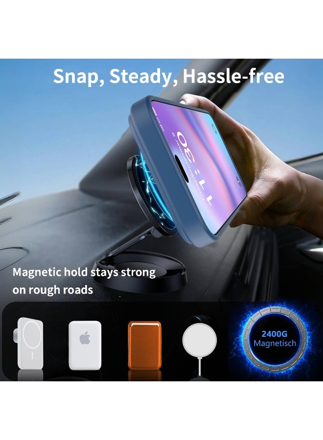 ZXING Military Grade MagSafe iPhone 17 Pro Max Case in Deep Blue with Drop Protection Adjustable Stand and Slim Profile - Image 5