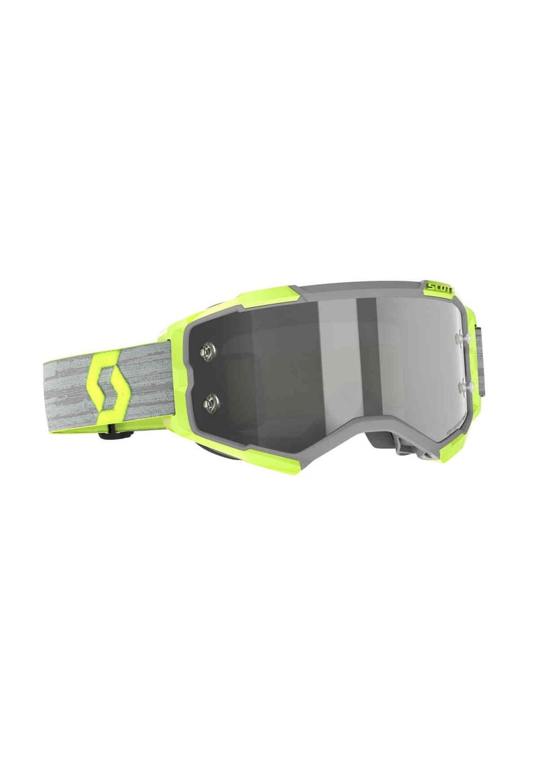 Scott Scott Fury LS grey/yellow Motocross Goggles grey/neon yellow light sensitive - Image 1