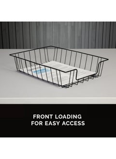 Fellowes Fellowes Workstation 3" Letter Desk Tray Organizer, Wire, Black (60112)  - Image 2