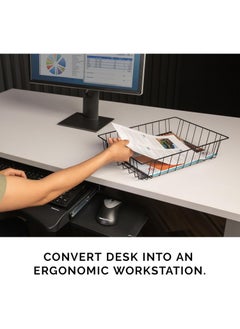 Fellowes Fellowes Workstation 3" Letter Desk Tray Organizer, Wire, Black (60112)  - Image 4
