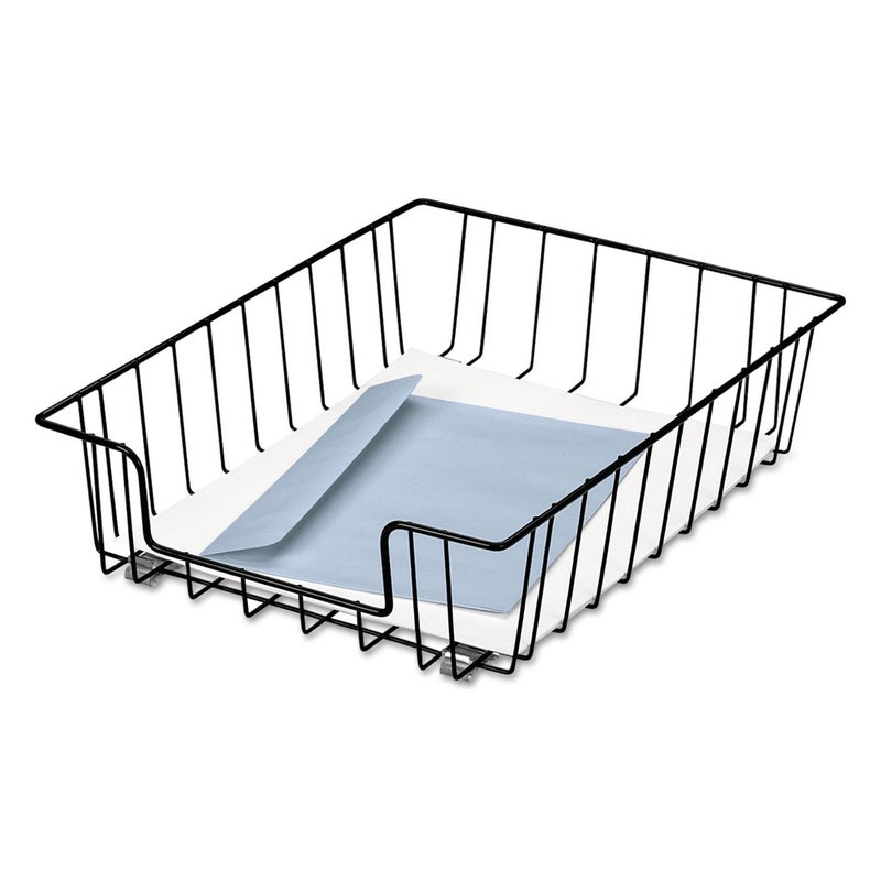 Fellowes Workstation 3" Letter Desk Tray Organizer, Wire, Black (60112) - Image 4