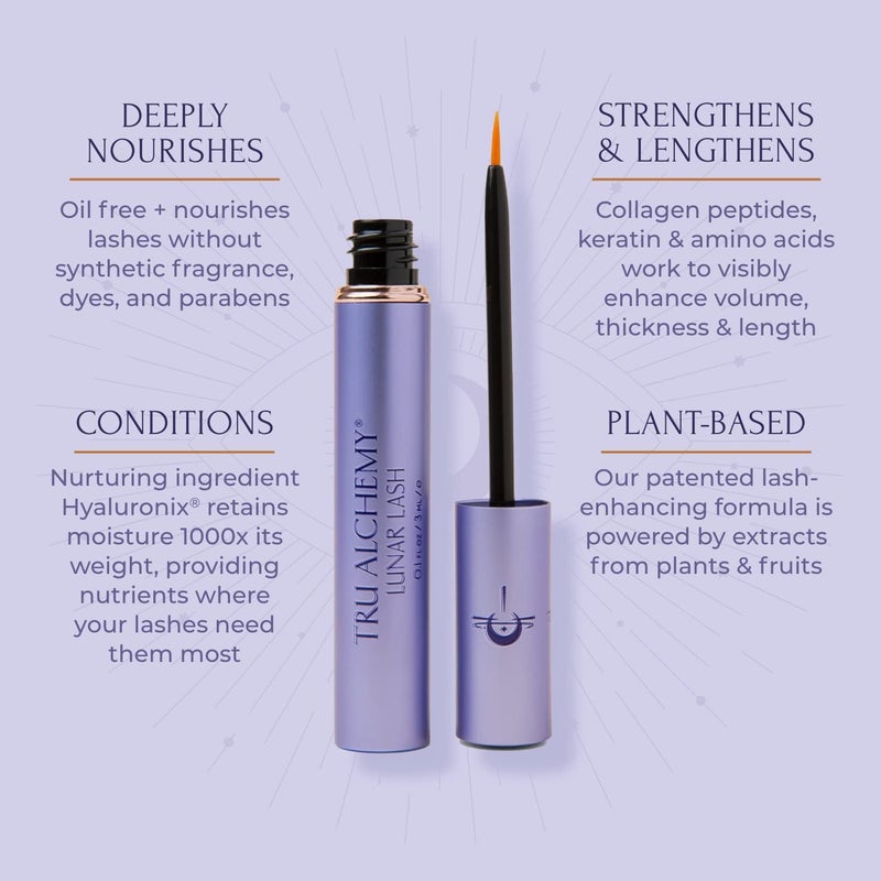 Tru Alchemy Lash Boost Serum - Lash Lengthening & Volumizing Serum with Keratin, Collagen & Hyaluronic Acid, 3ml. - Image 2