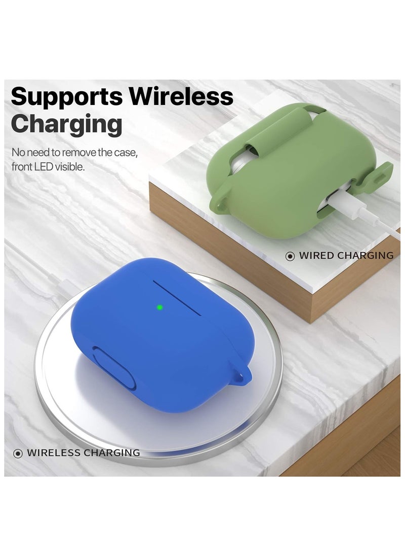 wexon Protective Shockproof Silicone Case Cover for Apple AirPods pro (1/2 Generation)  Blue  - Image 2