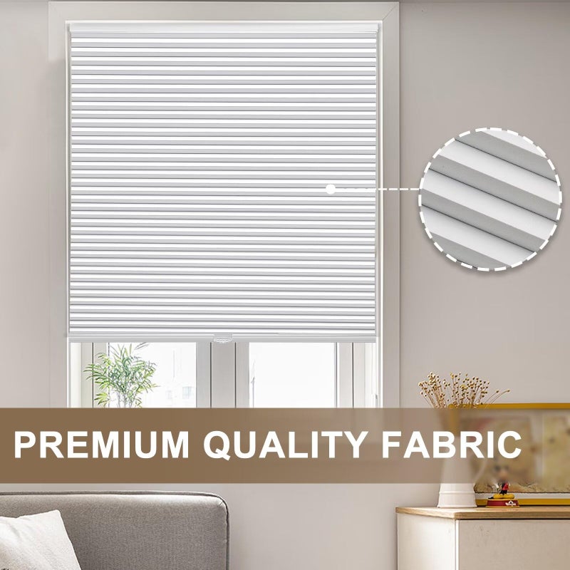 MYshade Cordless Blackout Cellular Shades, 1.5" Honeycomb Window Blinds for Bedroom & Nursery, Thermal Insulated, Noise Reducing, Privacy Shades, Inside or Outside Mount (30" W x 72" H, White) - Image 4