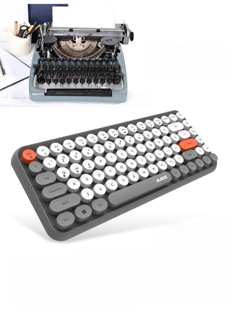 Ajazz Bluetooth Keyboard - Tablet Laptop Home Office - Punk 84 Key Phone Keyboard  - Image 2