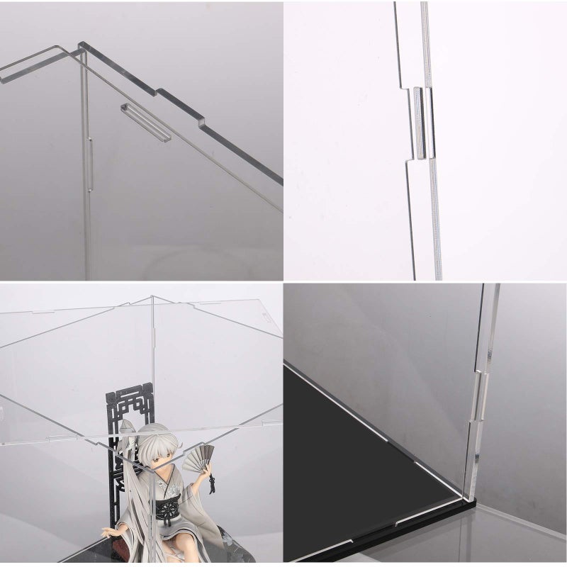 aDesign A+ DESIGN Clear Acrylic Display Case Assemble Collectibles Box Alternative Glass Case for Display Action Figures Home Storage & Organizing Toys (10x10x10 inch; 25x25x25 cm) - Image 3