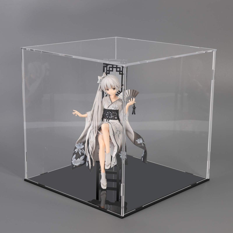 aDesign A+ DESIGN Clear Acrylic Display Case Assemble Collectibles Box Alternative Glass Case for Display Action Figures Home Storage & Organizing Toys (10x10x10 inch; 25x25x25 cm) - Image 2