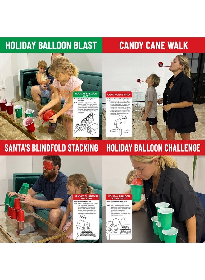 Funwares Minute of Fun, 24 Days of Christmas - 24 Fun Christmas-Themed Minute to Win It Games & Challenges for Kids, Adults, Teens, and Families - All Contents to Play are Included, 2-12 Players! - Image 3