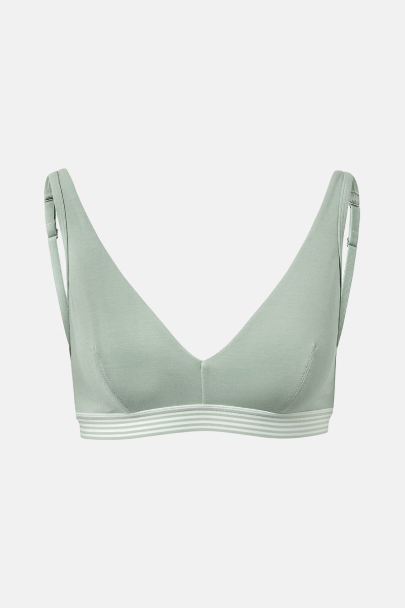 Tchibo Women Textured Non Padded Underwired Bra, Mint Green - Image 1