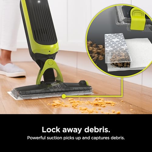 Shark VACMOP Cordless Hard Floor Vacuum Mop Includes 2 Disposable VACMOP Pads and a 12oz VACMOP Solution, Charcoal Gray, VM180 - Image 2