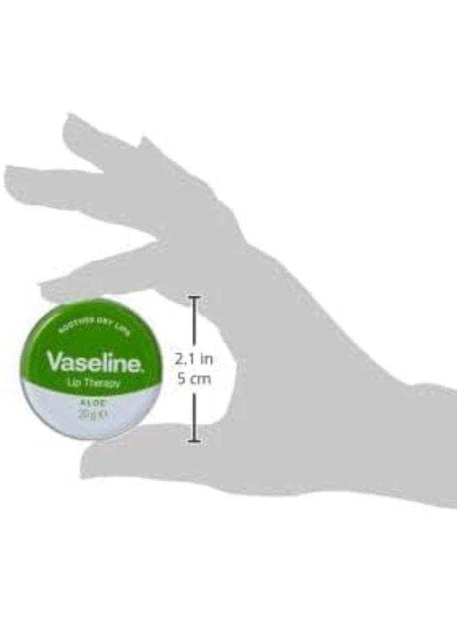 فازلين ليب ثيرابي بالألوة – عبوة 3 × 20 جم | ترطيب وتهدئة الشفاه الجافة - Image 4