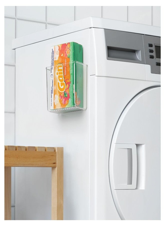 InterDesign iDesign Adhesive Organizer Bin - Damage-Free Hanging for Kitchen, Bathroom, or Office - Set of 2 - Clear - Image 4