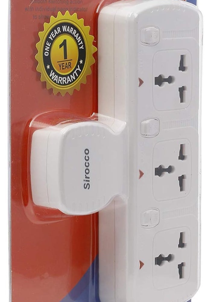 SIROCCO سيروكو WT03S محول 3 طرق 13 أمبير مع ضوء - Image 1