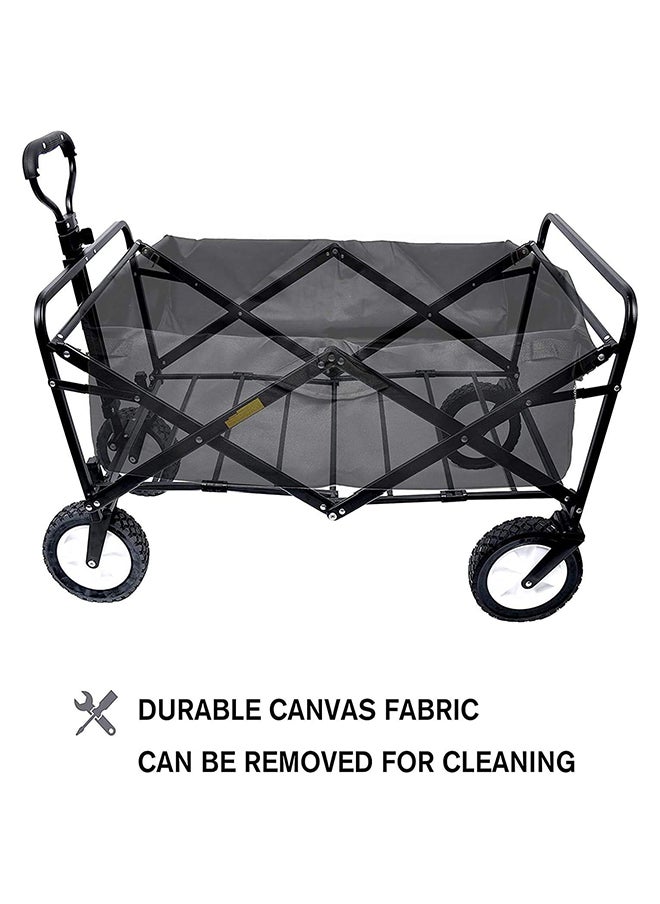 SKY-TOUCH SKY-TOUCH Garden Cart Folding Trolley Cart Outdoor Wagon Collapsible with Removable Fabric Festival Garden Camping Picnic Cart Portable Transport Trailer  - Image 3