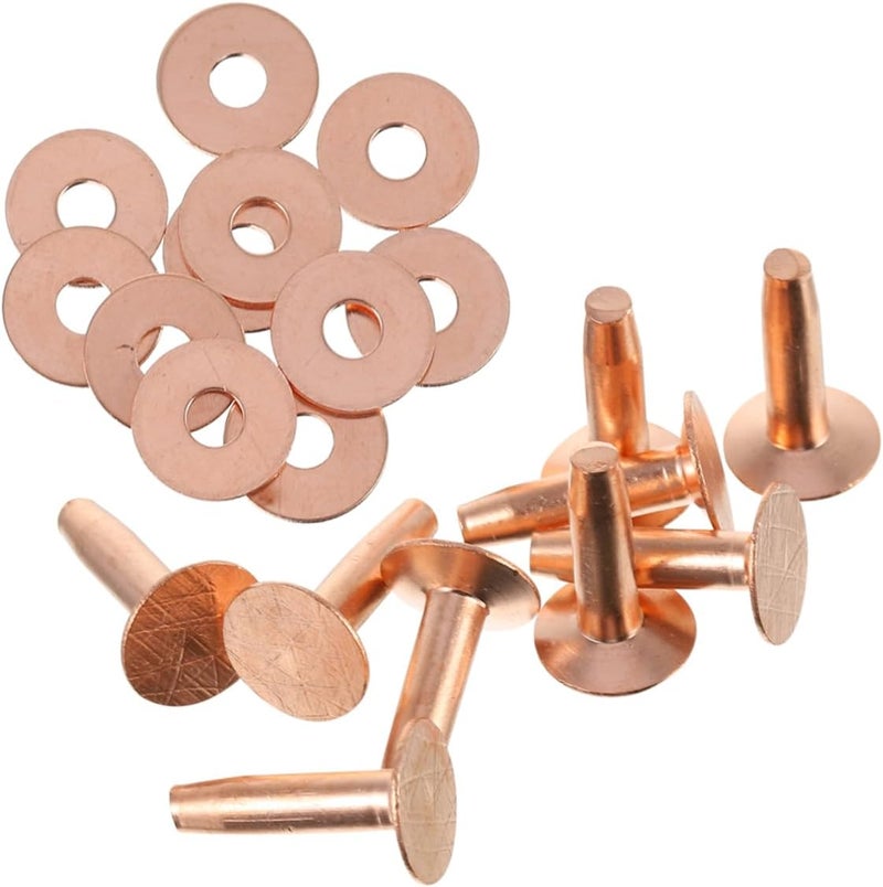 NUOBESTY 40sets Metal Leather Rivets Kit DIY Luggage Leather Rivet Kit Smooth Edges for Craft - Image 5