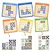 varbertos Wooden Matching Game Puzzle Games Pattern Block Match Puzzles Building Cubes with Bell for Kids and Adults Toys Board Games for Family Night - Image 3