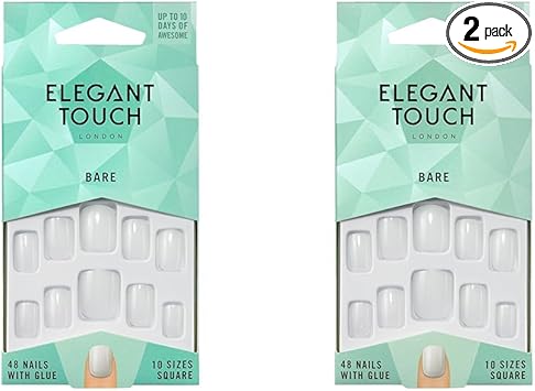 Elegant Touch Bare Nails Square Pack of 2 - Image 1