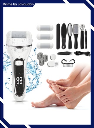 Electric Callus Remover for Feet with Rechargeable Waterproof 22 in 1 Professional Pedicure Kit Foot Care Tools Wet & Dry Foot File For Dead Skin&Cracked Heel or Rough Hand With 3 Roller Heads 2 Speed