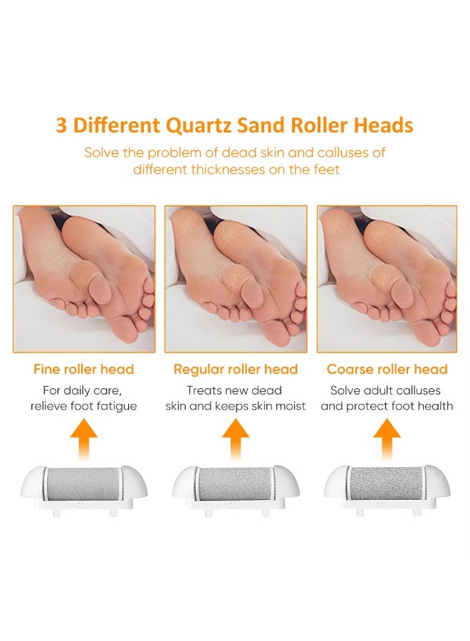 برايم بي جافاودان مزيل مسامير القدم الكهربائي للقدمين مع جهاز قابل لإعادة الشحن مقاوم للماء 22 في 1 طقم باديكير احترافي أدوات العناية بالقدم مبرد قدم رطب وجاف للبشرة الميتة والكعب المتشقق أو اليد الخشنة مع 3 رؤوس دوارة - Image 3