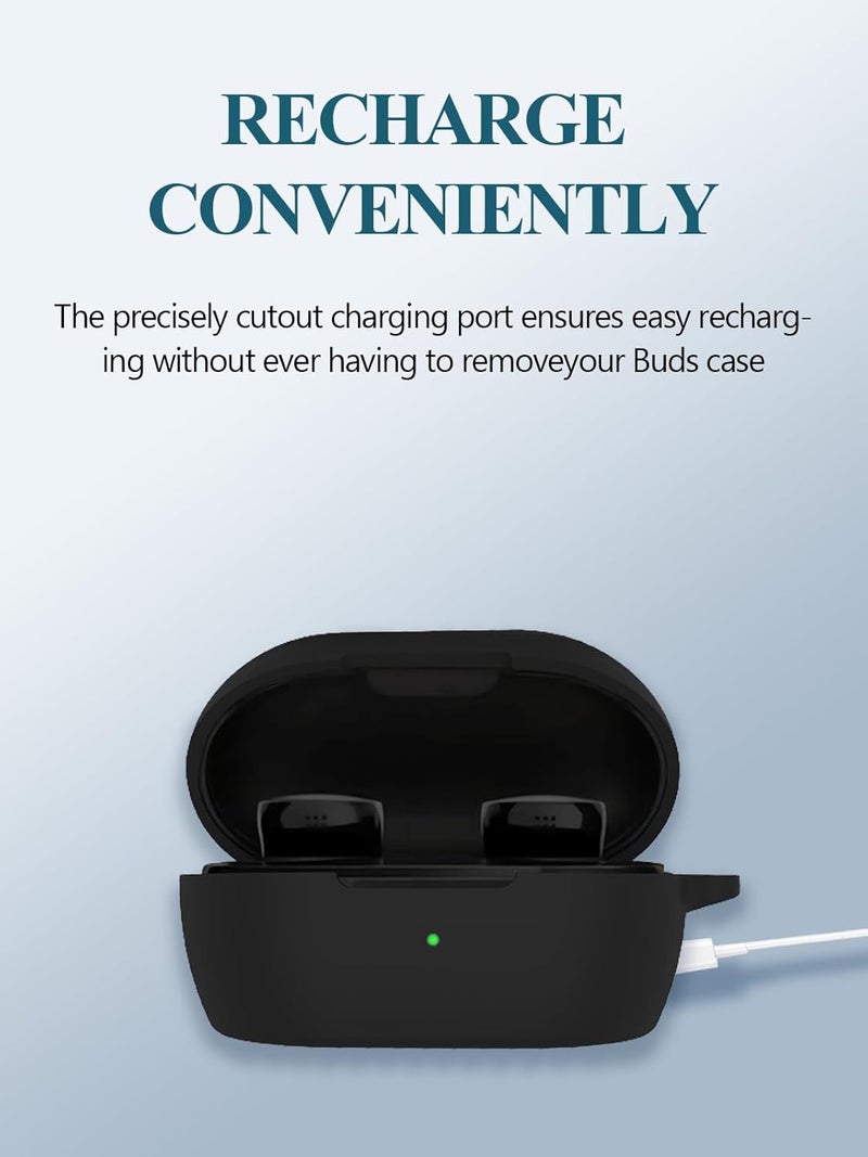 WUNIAK Case for Bose New QuietComfort Wireless Noise Cancelling Earbuds 2024, Soft Silicone Protective Portable Scratch Shock Resistant Shell with Cleaner Kit & Carabiner & Lanyard，Black - Image 4