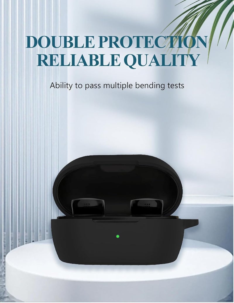 WUNIAK Case for Bose New QuietComfort Wireless Noise Cancelling Earbuds 2024, Soft Silicone Protective Portable Scratch Shock Resistant Shell with Cleaner Kit & Carabiner & Lanyard，Black - Image 3