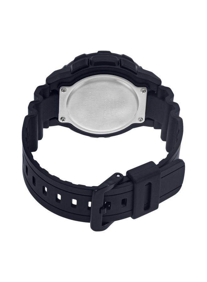 CASIO Men Diver Water Resistant Analog & Digital Watch AEQ-100W-1AVEF - 53 mm - Black - Image 2