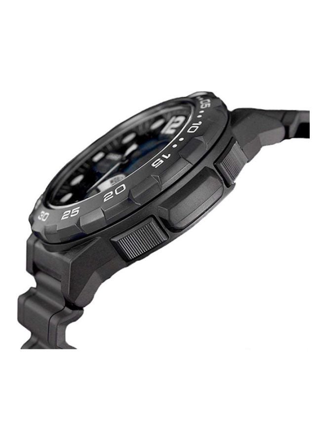 CASIO Men Diver Water Resistant Analog & Digital Watch AEQ-100W-1AVEF - 53 mm - Black - Image 5