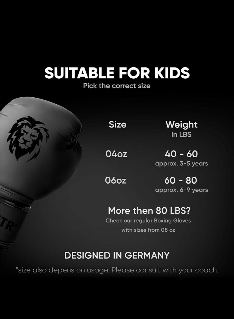 FIGHTR Kids Boxing Gloves And More Stability | Junior Boys And Girls | Boxing, MMA, Muay Thai, Kickboxing & Martial Arts 04 Oz | Incl. Carry Bag - Image 2