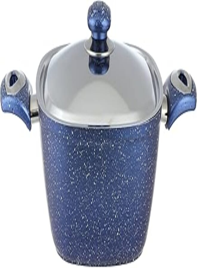 El Maleka premiro Deep Square Granite Pot Blue 24cm 22003