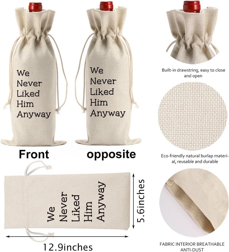 PKW Breakup Gifts for Women Divorce Gifts for Women Wine Bag New Beginnings Gifts for Her Happy Divorce Gifts for Newly Divorced Friend Cheer Up Gifts Ideas Wine Bottle Bag - Image 1