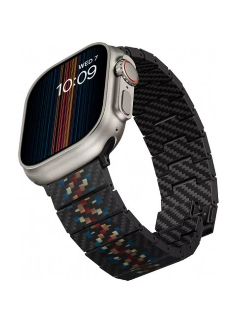 Carbon Fiber Modern Watch Band Gen 2 / Resistant to Scratch and Corrosion / Magnetic Clasp / Stronger but Much Lighter than Steel / Parent Products Apple Watch Series - Black Carbon
