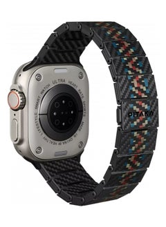 PITAKA Carbon Fiber Modern Watch Band Gen 2 / Resistant to Scratch and Corrosion / Magnetic Clasp / Stronger but Much Lighter than Steel / Parent Products Apple Watch Series - Black Carbon  - Image 3